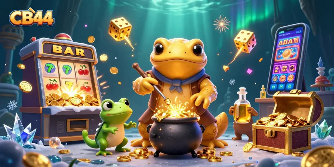 Experience the excitement at CB44 with golden slots and fun gaming elements bursting with energy.
