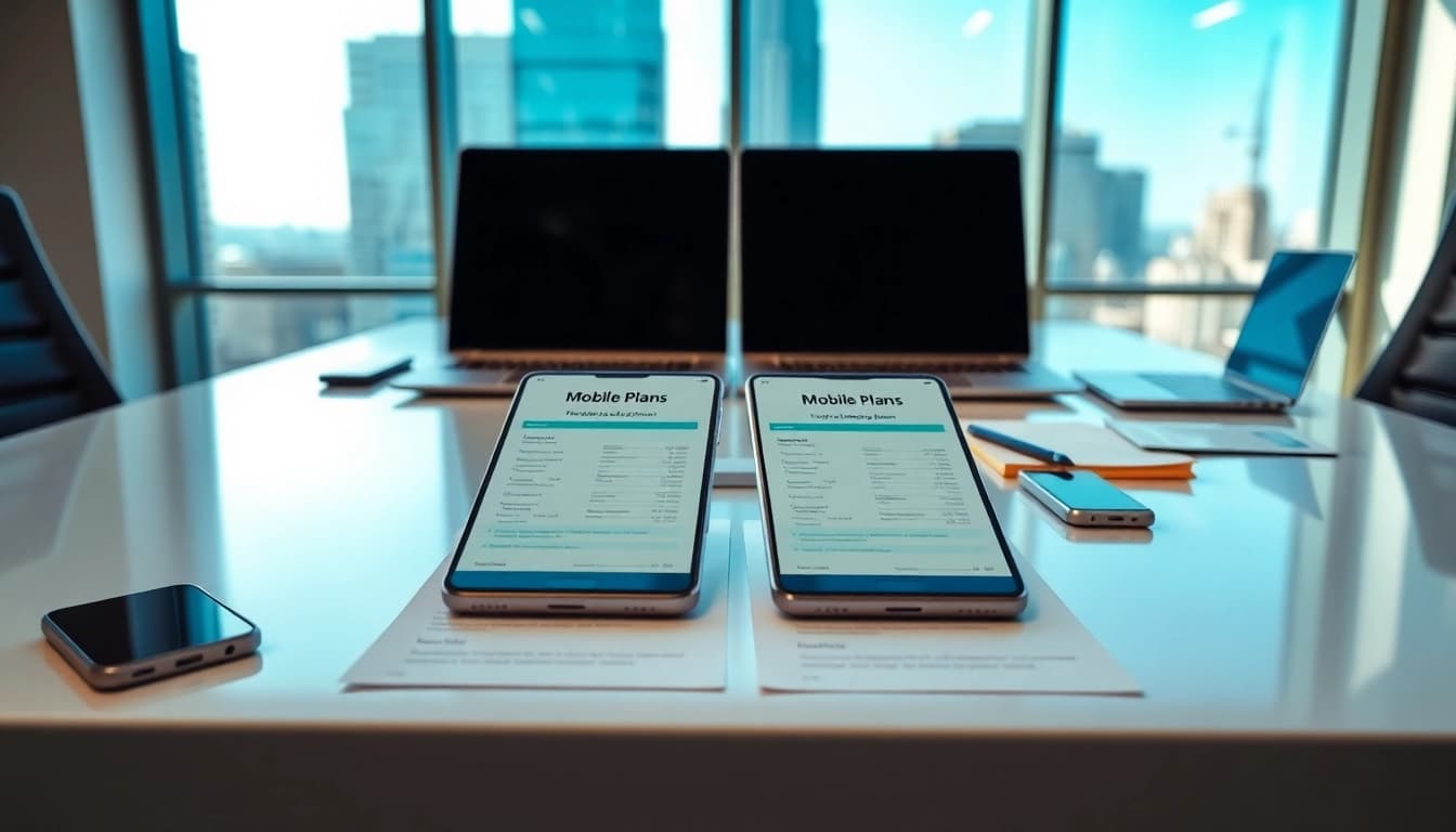 Analyze EE vs Three business plans comparison for improved decision-making.