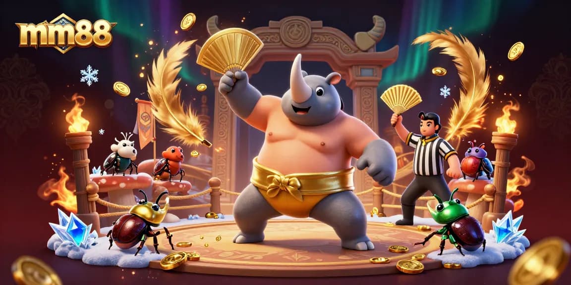 Experience the thrill of mm88 with an epic sumo showdown and golden coin rewards!
