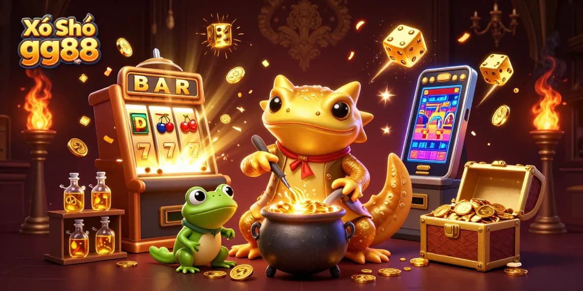 Experience thrilling draws with Xổ Số gg88, where vibrant game action and golden elements create excitement.