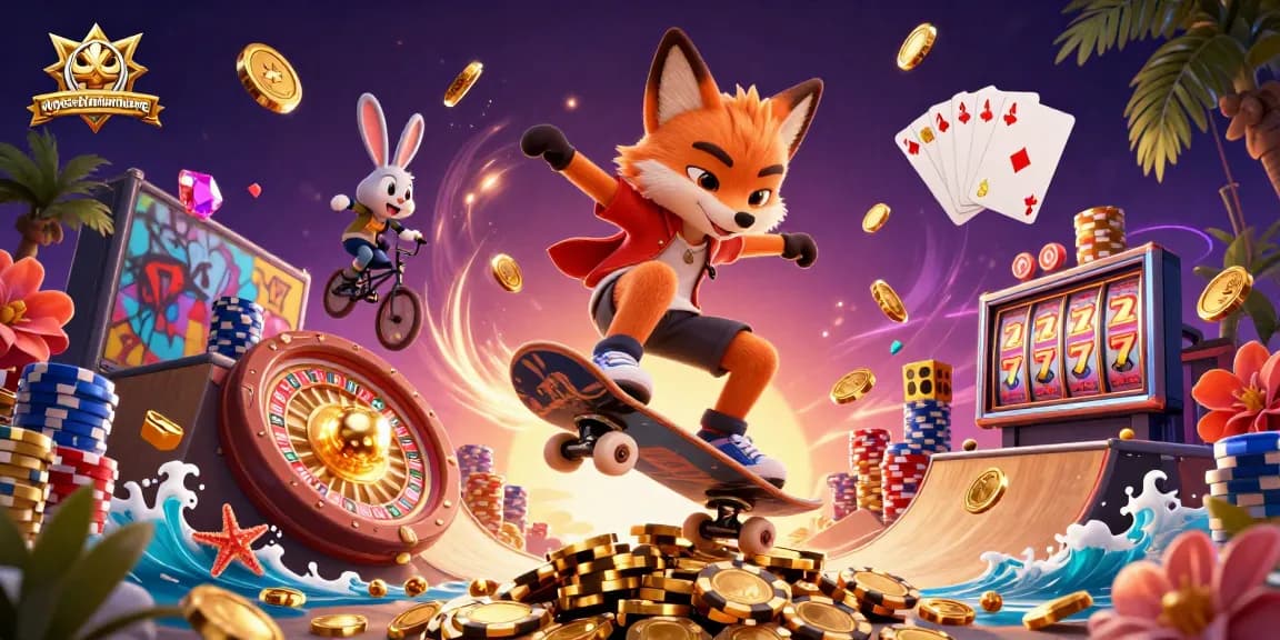 Experience the excitement of quyetchientienthuong with vibrant 3D characters and casino game elements.