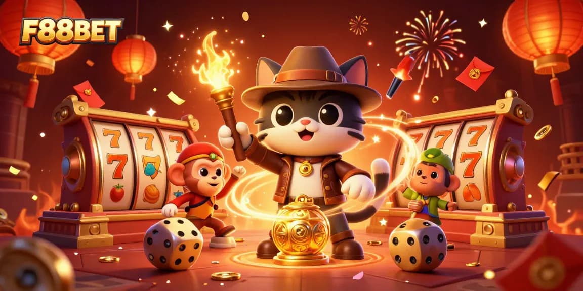 Engage with F88BET and discover thrilling casino adventures amidst dynamic animated elements