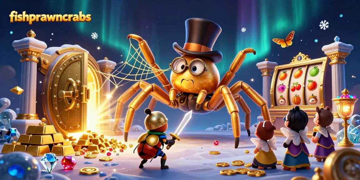 Engage in the vibrant fishprawncrabs scene showcasing a dynamic casino experience filled with treasures.
