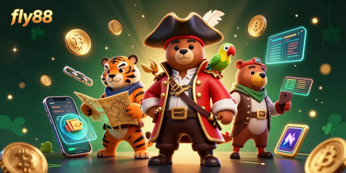 Bet on fly88's exciting slots while enjoying the vibrant casino atmosphere of an ultra-detailed 3D illustration.