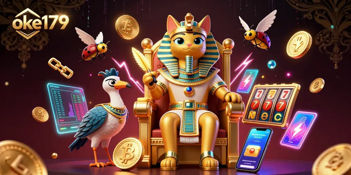 Experience the excitement of betting at oke179 - 3D illustration with gambling elements.