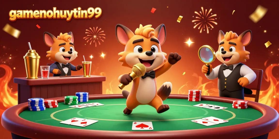 Gamenohuuytin99 hyena comedy casino club illustration featuring vibrant gaming elements.