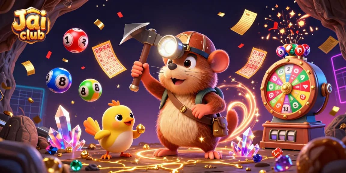Engage in the exciting lottery excitement on Jai club with vibrant visuals and dynamic game elements.