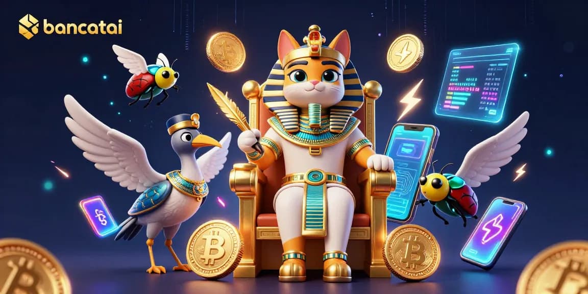 Engage with the thrilling experience of bancatai in a vibrant 3D casino setting featuring Egyptian characters.