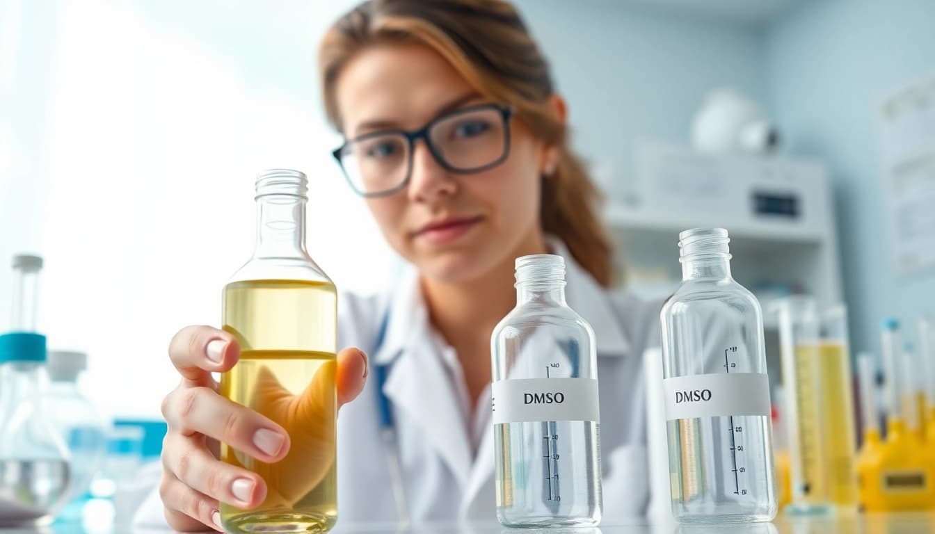 Learn about the benefits of drinking dmso through a professional examination in a lab setting.