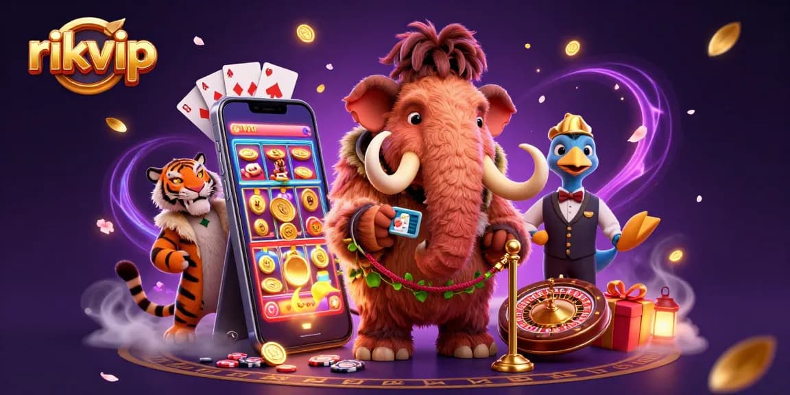 Engage in thrilling slot games at rikvip with vibrant characters and dynamic elements.