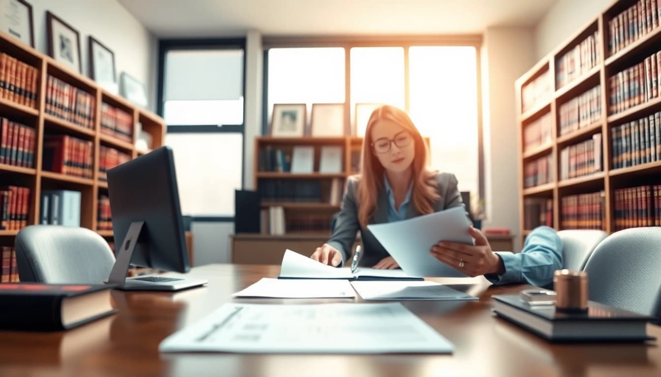 Offering Title Insurance Services to clients in a professional office environment.