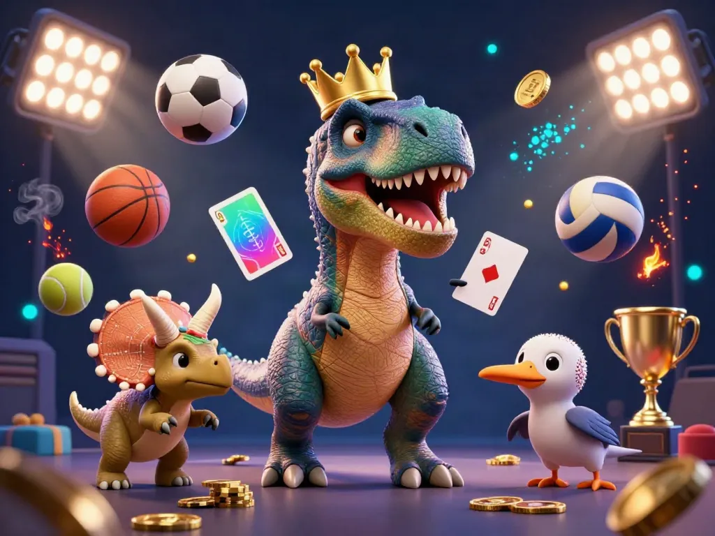 Spin the wheel and enjoy the best online roulette Australia with our playful T-Rex and friends!