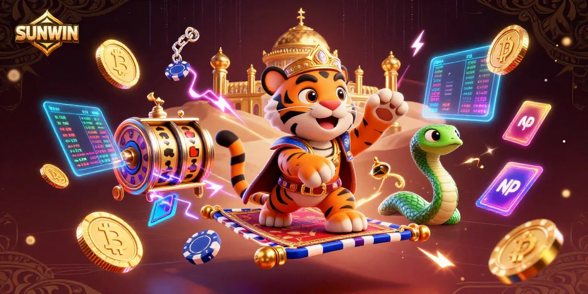 SUNWIN offers exciting online slots with vibrant 3D illustrations capturing the essence of gambling.