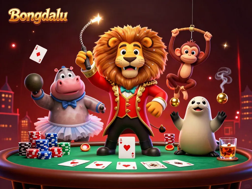 Bongdalu showcases vibrant gambling excitement with lively characters and dynamic casino elements.