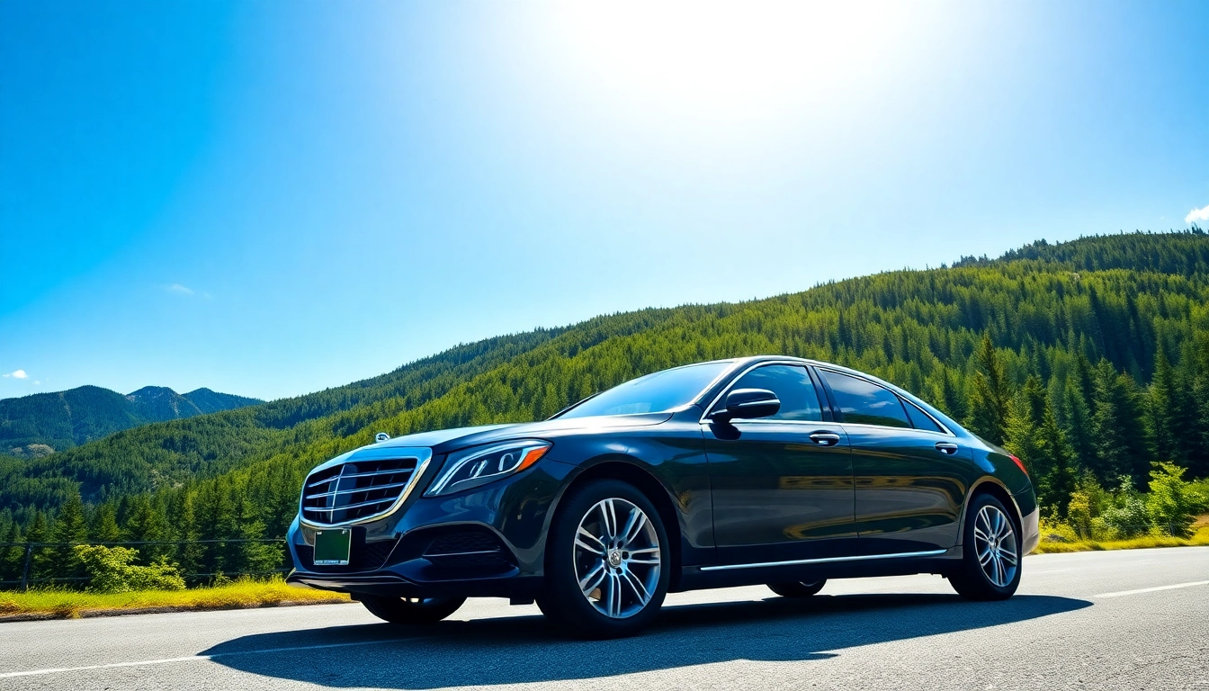 Experience luxury car service vancouver to whistler with scenic mountain views and a premium vehicle.