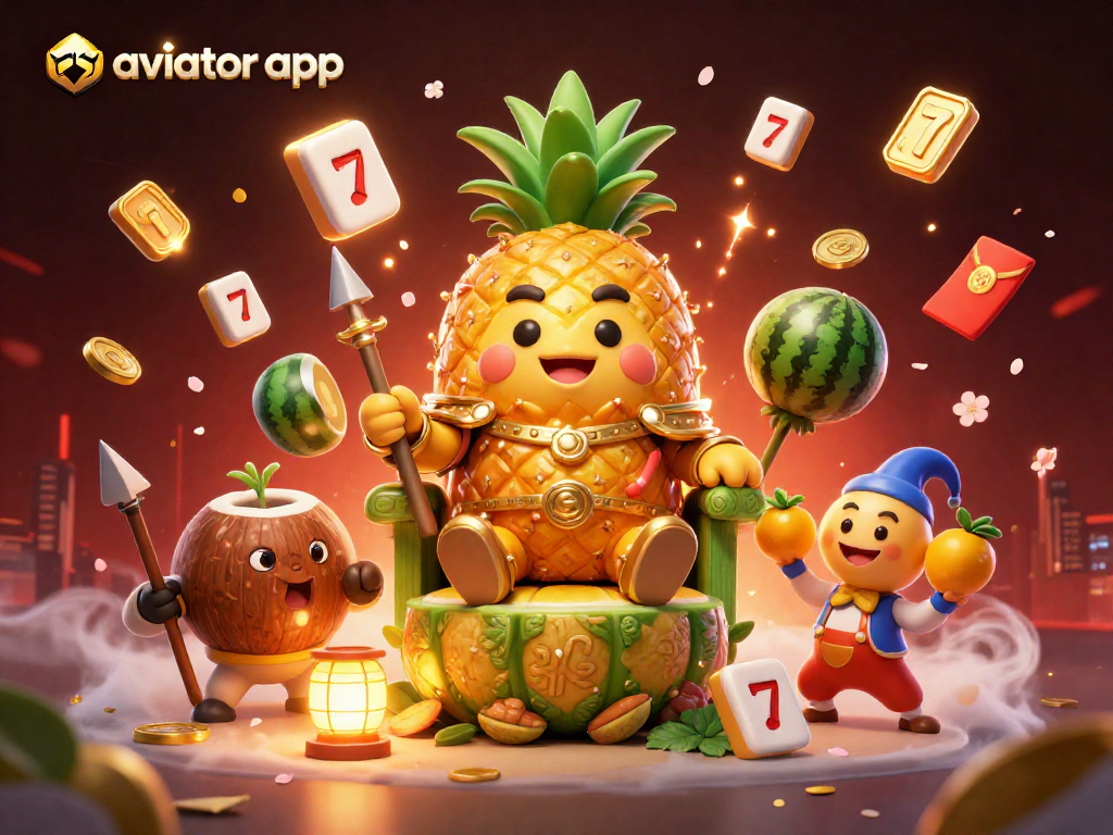 Win real money playing Aviator app in this vibrant casino scene with dynamic characters.