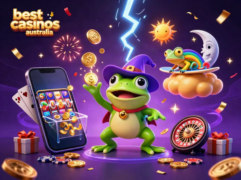 Enjoy winning at the best online casinos Australia with vibrant gaming elements and festive magic.